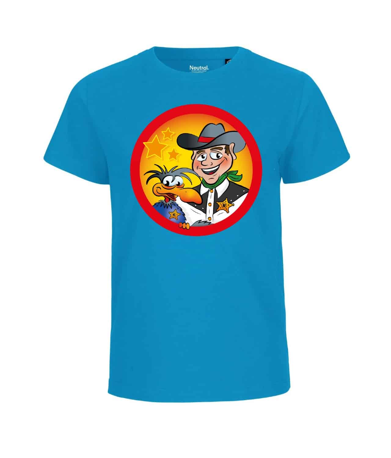 T-shirt til børn (Blå)- Sherif Haps og Guffe